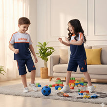 ADI WHITE BLUE ORANGE SHORTS